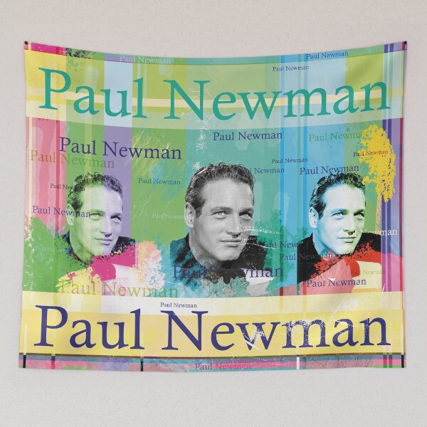 Artikelvorschau, Paul Newman Retro Pop Art Porträt Design entworfen und verkauft von Mauswohn.