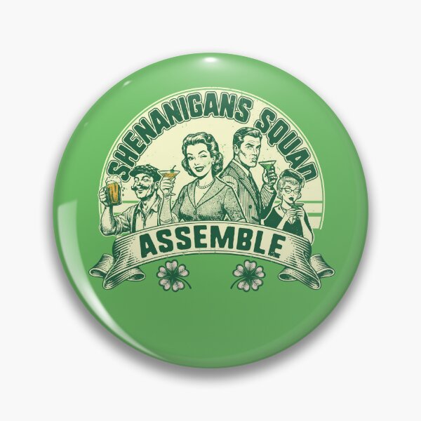 Item preview, Shenanigans Squad Assemble Vintage St. Patrick's Day designed and sold by Nerd Shizzle.