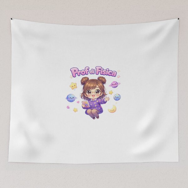 Item preview, Kawaii Prof Fisica Italiana Sticker Gravità designed and sold by OrikuStudio.