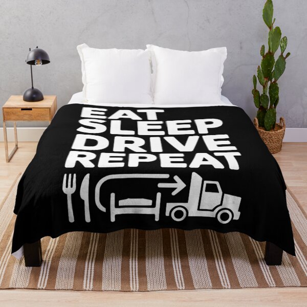 Item preview, Eat Sleep Drive Repeat Trucker Lifestyle designed and sold by SplashTastic.