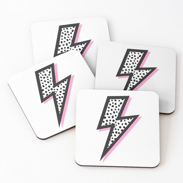 Item preview, Dalmatian Spots, Black and Pink, Lightning Bolts designed and sold by OneThreeSix.