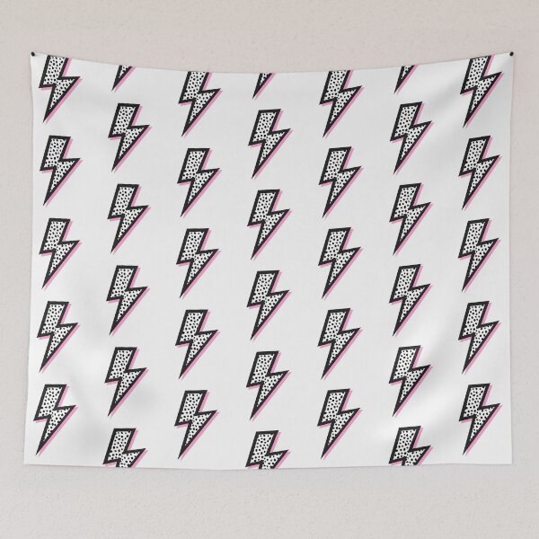 Item preview, Dalmatian Spots, Black and Pink, Lightning Bolts designed and sold by OneThreeSix.