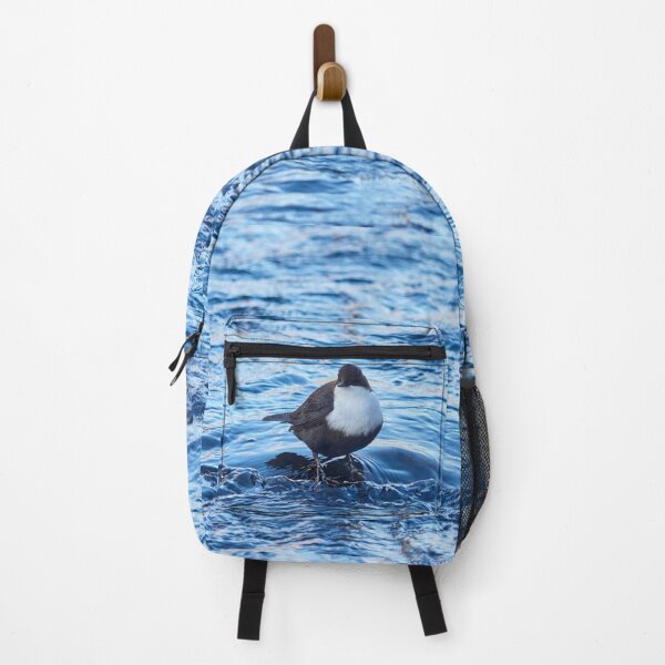 Item preview, White-throated dipper in blue.  Winter 2026 designed and sold by Jouko Lehto Photography.