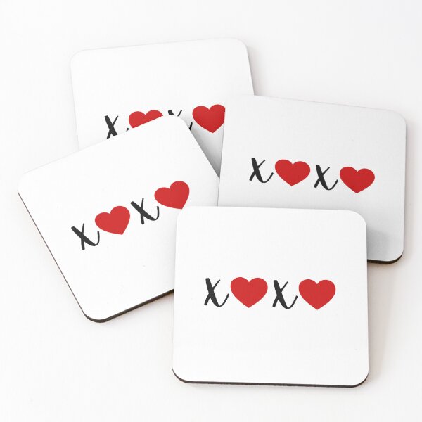 Item preview, XO Love Symbols Minimal Red Heart Art designed and sold by The_CreativeStudio.
