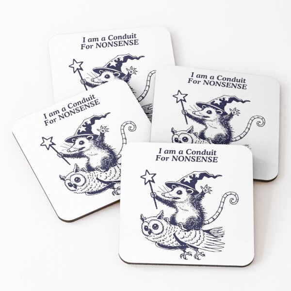 Item preview, I Am a Conduit for Nonsense - Opossum Wizard Fantasy Art designed and sold by JossDesign15.