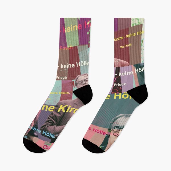 Item preview, Max Frisch quote: Without church, there is no hell designed and sold by Mauswohn.