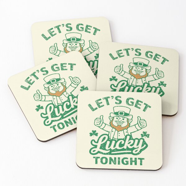 Item preview, St Patricks Day Lets Get Lucky Tonight Funny Leprechaun designed and sold by Imaginationbeyond.
