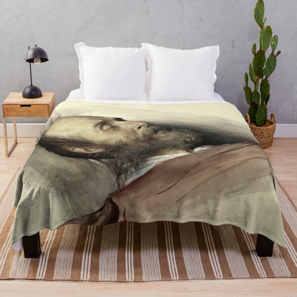Item preview, Rudolf Von Eitelberger on His Deathbed by Gustav Klimt: Intimate Deathbed Portrait designed and sold by artofuniverse.
