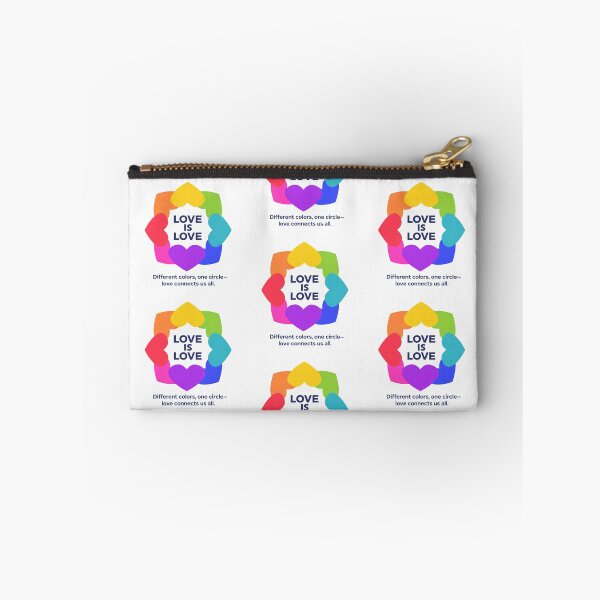 Item preview, Love Is Love – Colorful Heart Circle Unity Illustration designed and sold by Snapystyle.