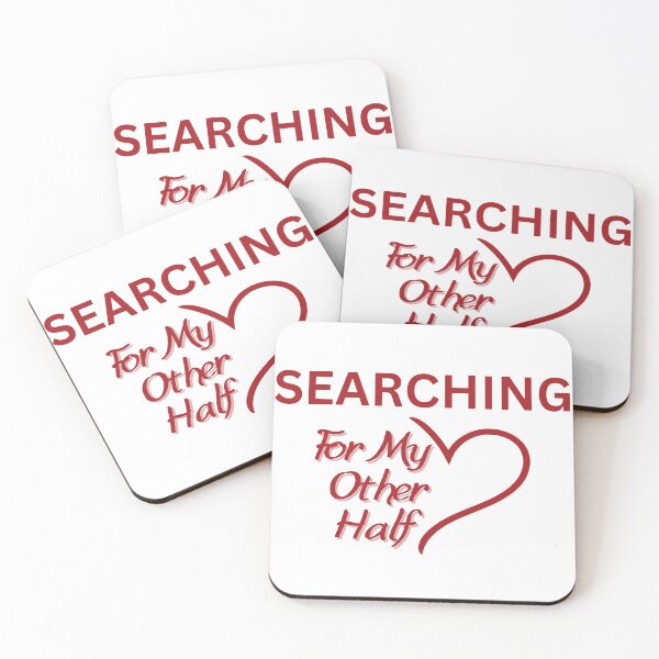 Item preview, Valentine heart Searching For My Other Half designed and sold by PTB Art Design.