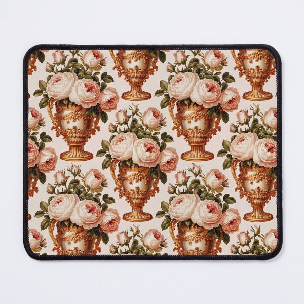 Item preview, Rococo Rose Vase Seamless Pattern | Vintage French Floral Gold Ornamental Design designed and sold by Tamas Das.