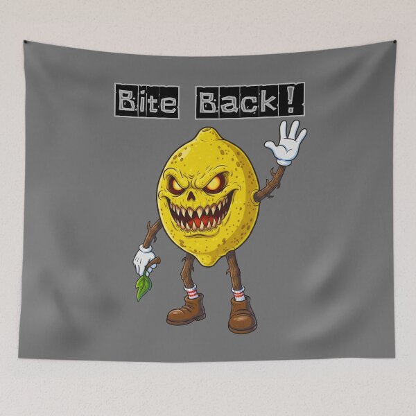 Item preview, Evil Lemon - Vintage Monster Cartoon Style designed and sold by MBBialyPiksel.
