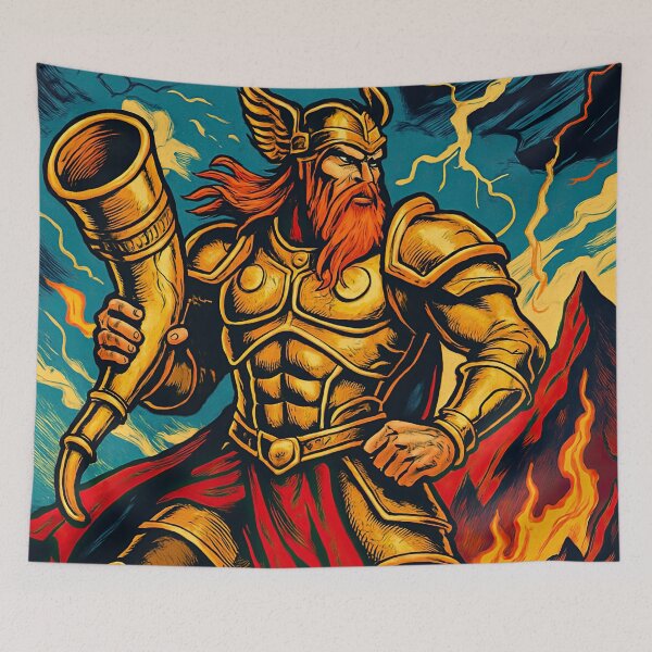 Item preview, Heimdall, Norse mythology | Comics stylCartoone -  designed and sold by ComicsFactory.