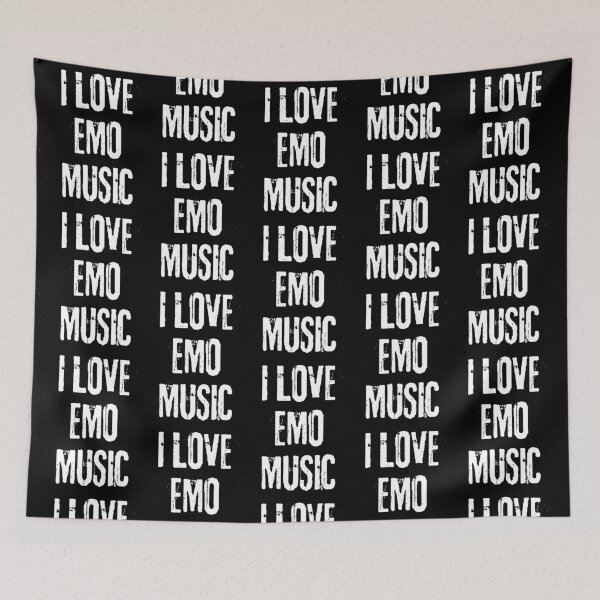 Item preview, i love emo music designed and sold by lotsagoth.