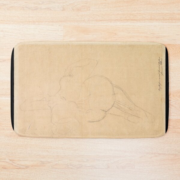 Item preview, Sich Nach Ruckwarts Neigender Akt by Gustav Klimt: Nude Figure Study Poster designed and sold by artofuniverse.
