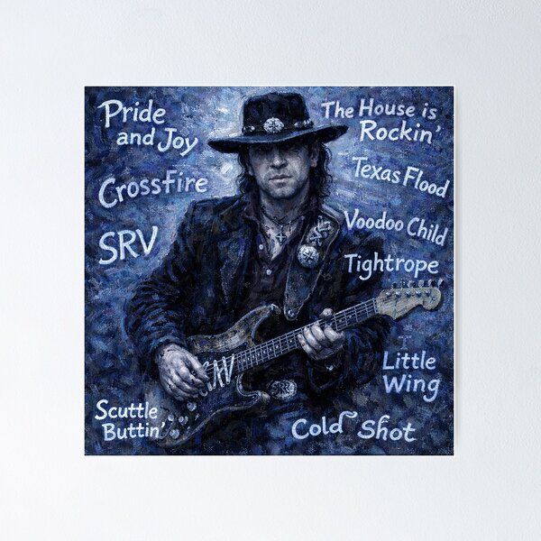 Stevie Ray Vaughan Posters for Sale | Redbubble