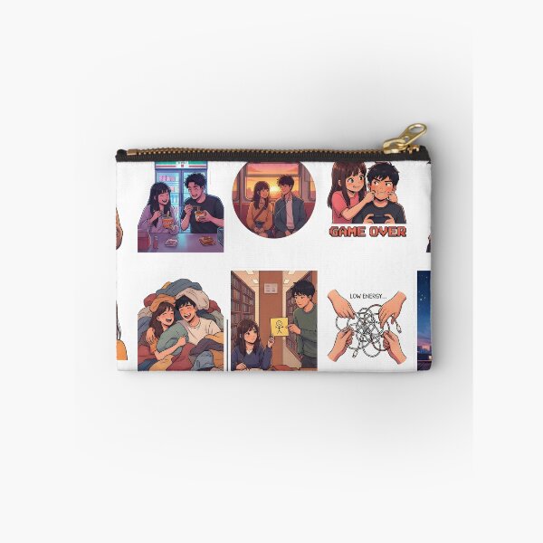 Item preview, Anime Couple Everyday Love Relatable Sticker Pack designed and sold by Day Dreamer.