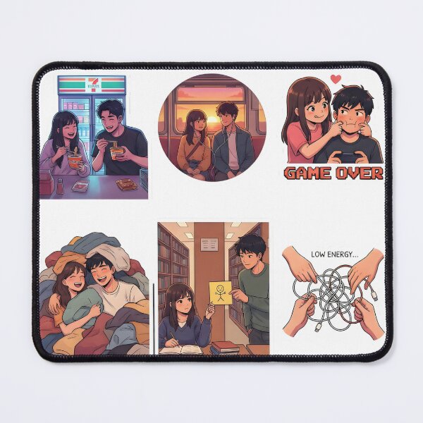 Item preview, Anime Couple Everyday Love Relatable Sticker Pack designed and sold by Day Dreamer.