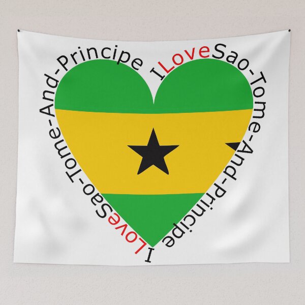 Item preview, I Love Sao Tome And Principe  Heart designed and sold by TheIconSmith.