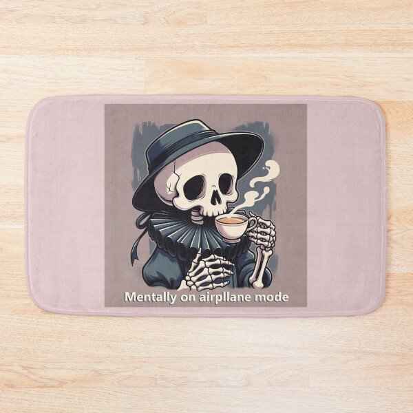 Item preview, Adorable Skeleton Drinking Tea – Design Collection on Redbubble designed and sold by Bittor18.