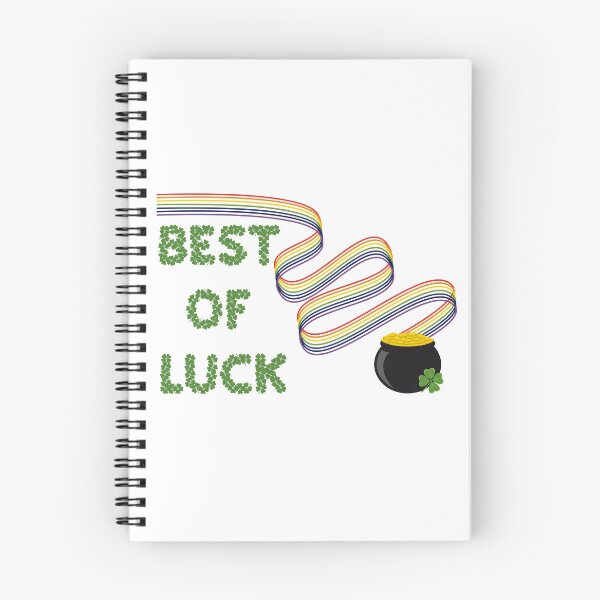 Item preview, Best of Luck Greeting with Clovers, Rainbow and Pot of Gold designed and sold by ChantellaGF.