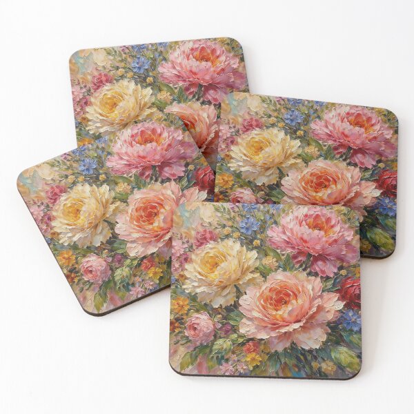 Item preview, Thick Brushstroke Flowers designed and sold by VFWChuck.