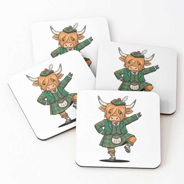 Item preview, highland cow doing a jig designed and sold by Metaverse8.