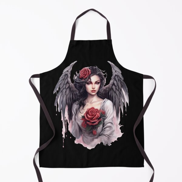 Item preview, Dark Angel with Red Roses – Gothic Angel Fantasy Art designed and sold by Dominik1994.