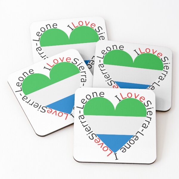 Item preview, I Love Sierra Leone  Heart designed and sold by TheIconSmith.