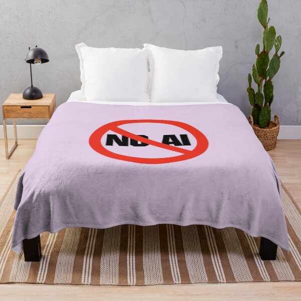 Item preview, No AI (Small Icon) designed and sold by Sky-99.