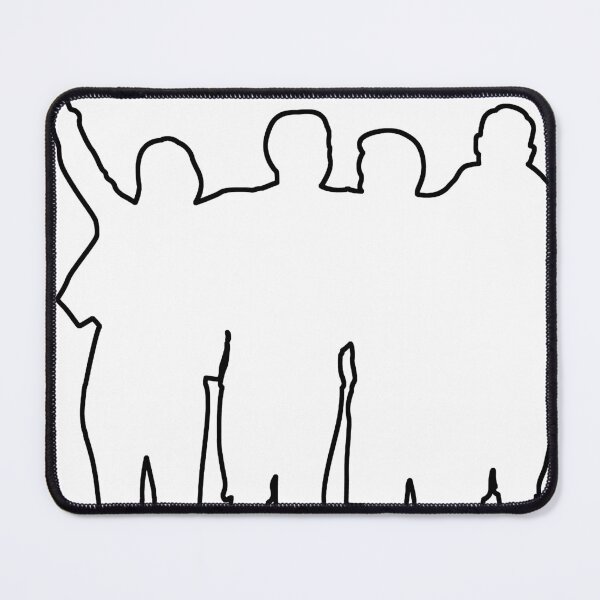 Item preview, Together We Stand – Friends Silhouette Illustration designed and sold by Deepthi Market.