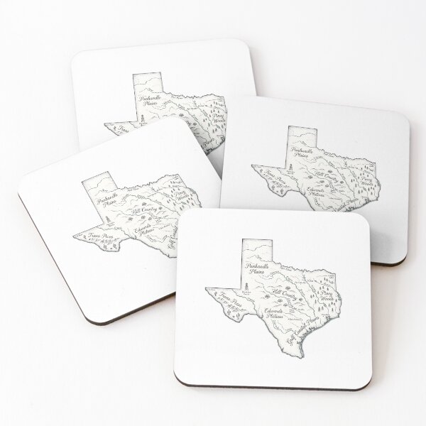 Item preview, Texas Illustrated Map – Hand-Drawn Rivers & Nature Adventure Sketch designed and sold by Paper Drip.