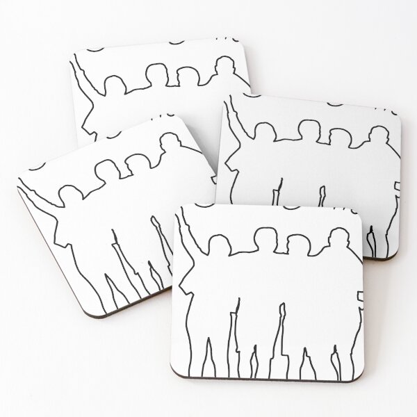 Item preview, Together We Stand – Friends Silhouette Illustration designed and sold by Deepthi Market.