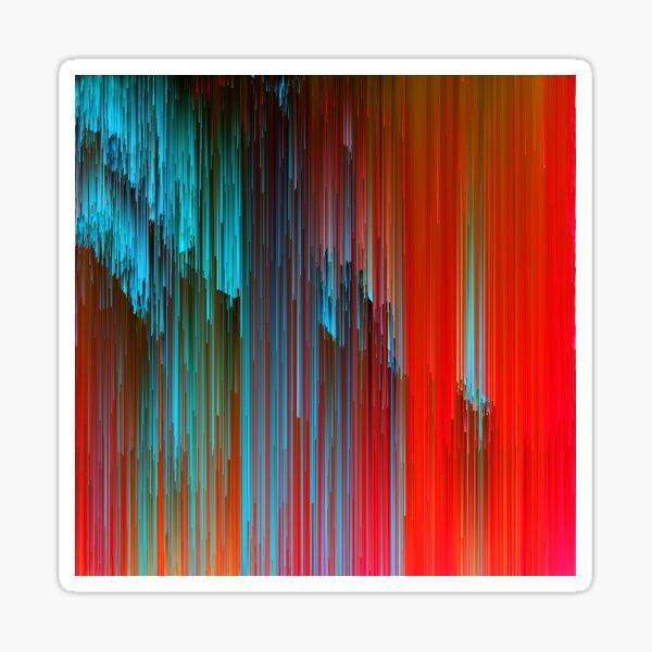 Item preview, California Dreamin' - Abstract Glitchy Pixel Art designed and sold by Jennifer Walsh Design.