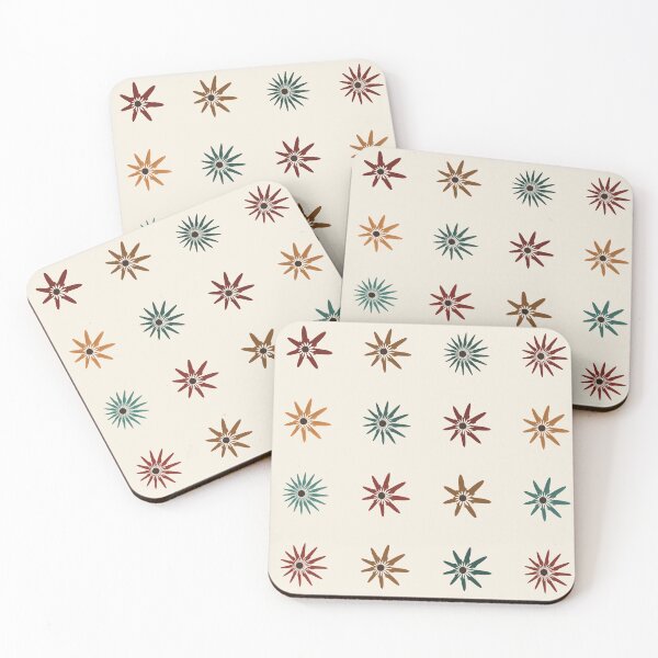 Item preview, Colourful Retro Algorithmic Floral Pattern  designed and sold by Codingart9.