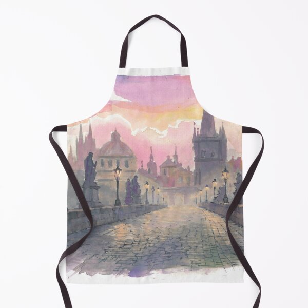 Item preview, Prague Charles Bridge with Historic Architecture and River View designed and sold by artshop77.