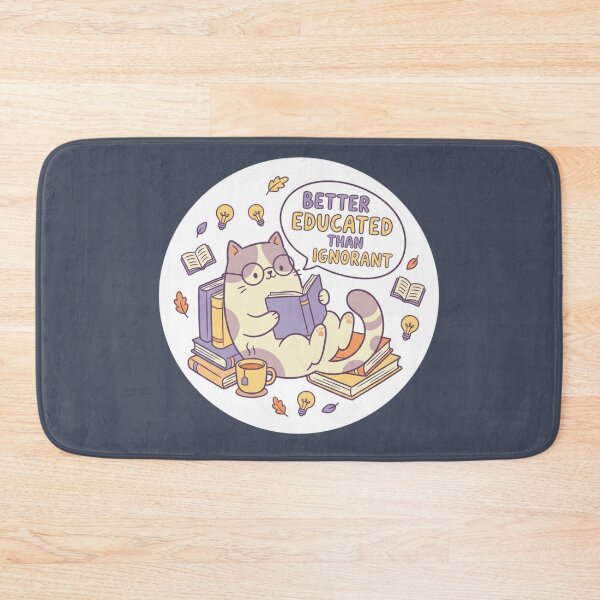 Item preview, Better Educated Than Ignorant - Cute Cat Reading Design | Education Empowerment designed and sold by ZoomTaDesign.