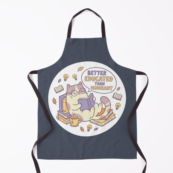 Item preview, Better Educated Than Ignorant - Cute Cat Reading Design | Education Empowerment designed and sold by ZoomTaDesign.