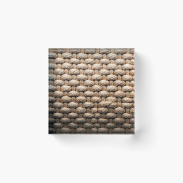 Item preview, Raw Hemp Texture – Rustic Natural Fabric Pattern designed and sold by PawPrintedArt.