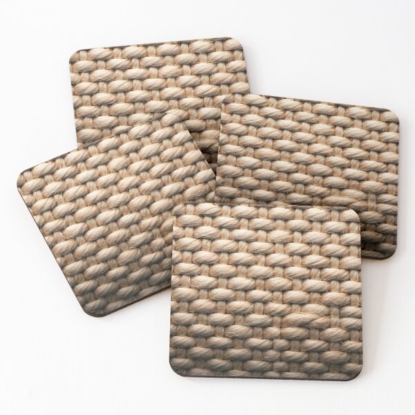Item preview, Raw Hemp Texture – Rustic Natural Fabric Pattern designed and sold by PawPrintedArt.