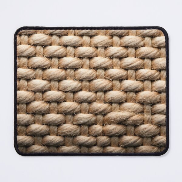 Item preview, Raw Hemp Texture – Rustic Natural Fabric Pattern designed and sold by PawPrintedArt.