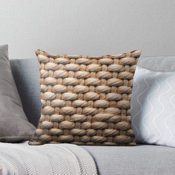 Item preview, Raw Hemp Texture – Rustic Natural Fabric Pattern designed and sold by PawPrintedArt.