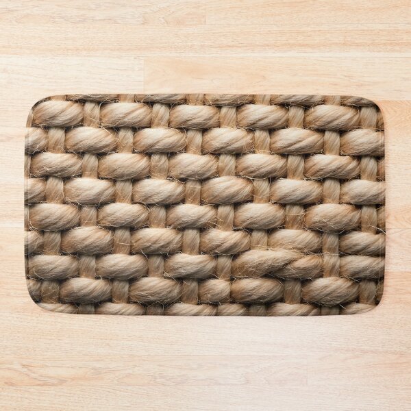 Item preview, Raw Hemp Texture – Rustic Natural Fabric Pattern designed and sold by PawPrintedArt.