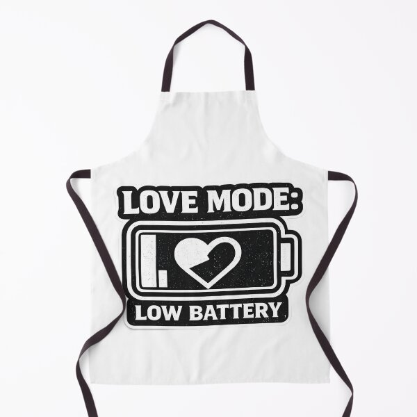 Item preview, Love Mode: Low Battery - Modern Relationship Burnout Design designed and sold by luxurytoushes.