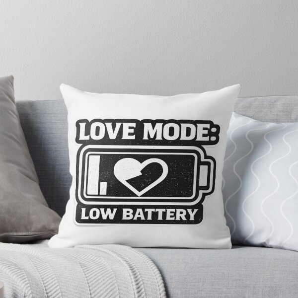 Item preview, Love Mode: Low Battery - Modern Relationship Burnout Design designed and sold by luxurytoushes.