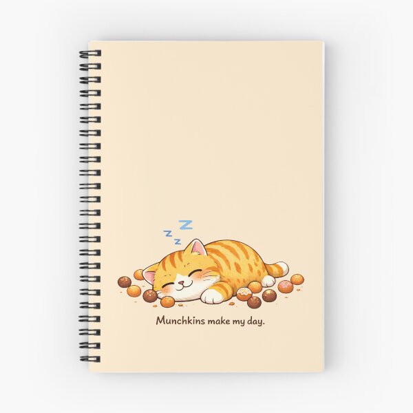 Item preview, Munchkins Make My Day – Cute Chubby Cat Donut Illustration designed and sold by Mindworx21.