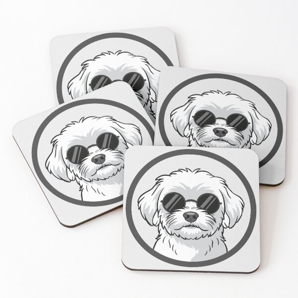 Item preview, Maltese Dog in Sunglasses – Funny Stylish designed and sold by MartynaKanik.