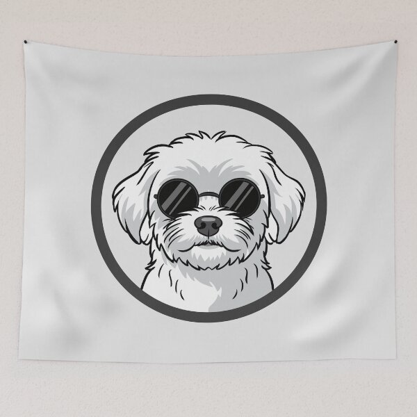 Item preview, Maltese Dog in Sunglasses – Funny Stylish designed and sold by MartynaKanik.