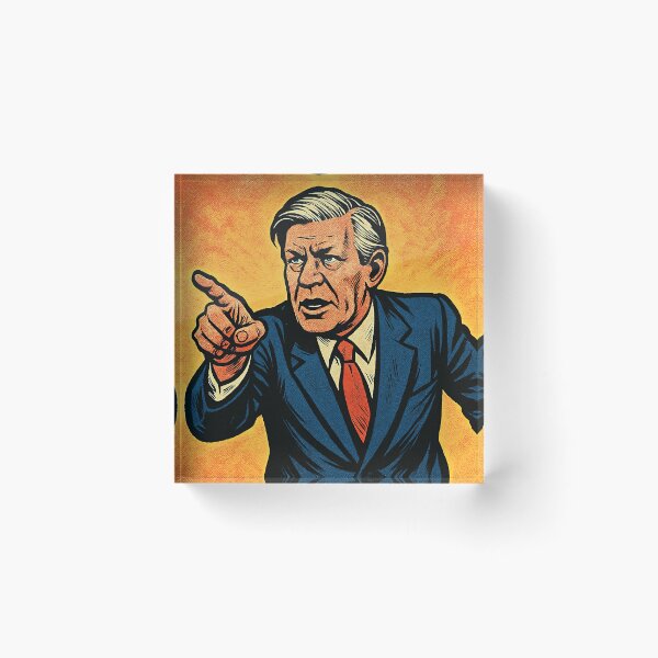Item preview, Helmut Schmidt, leader | Comics stylCartoone -  designed and sold by ComicsFactory.