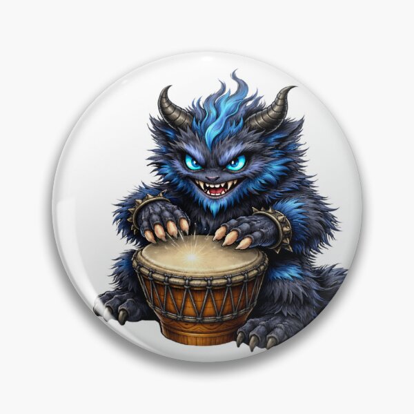 Item preview, Blue Horned Drum Beast designed and sold by Vellaro.